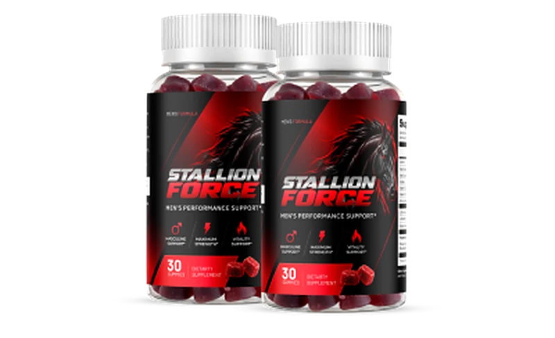 2 bottles of Stallion Force natural daily men's gummy